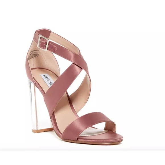 Steve Madden Clear Heel - Mauve - Picture 1 of 6